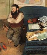 Edgar Degas Diego Martelli painting